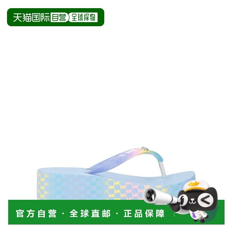香港直邮Michael Kors Kids 女童 人字拖童鞋 blue蓝色 舒适时尚,童鞋/婴儿鞋/亲子鞋,凉鞋,淘宝优惠券,粉丝福利购,淘宝优惠卷