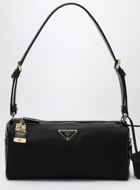 Prada 普拉达 女士 黑色中号挂锁包包 1BC233ODO2C8Q