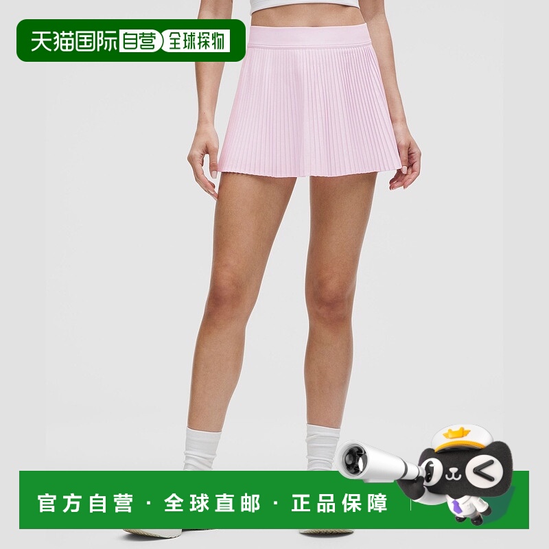 自营1h可退 欧洲直邮LULULEMON露露乐檬 高腰褶皱Varsity网球裙