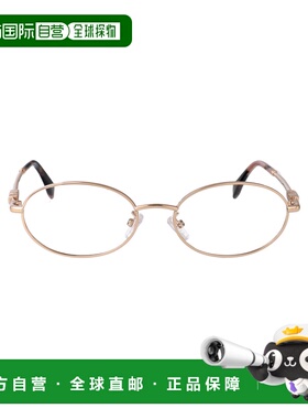 1h可退 香港直邮FENDI 女士眼镜 FE50140U028 SS2026 金色 FENDIG