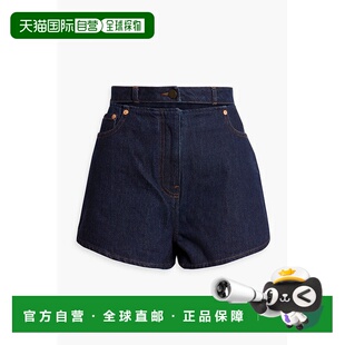 1h可退 香港直邮valentino 华伦天奴 女士 剪口精饰牛仔短裤 B3DD