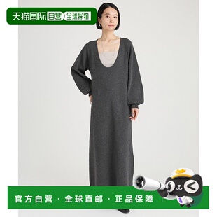 1h可退 日本直邮BABYLONE 女士深V领毛混针织连衣裙 248376