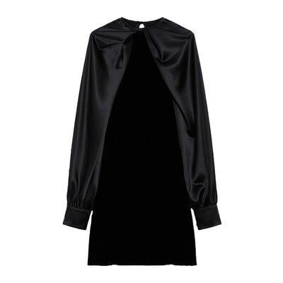 MAX MARA 女士连衣裙 ZARELIA001NERO AW2024 黑色 长袖连衣裙
