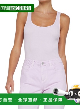 自营L'AGENCE Nica Scoop Neck Tank Bodysuit - purple 美国奥莱