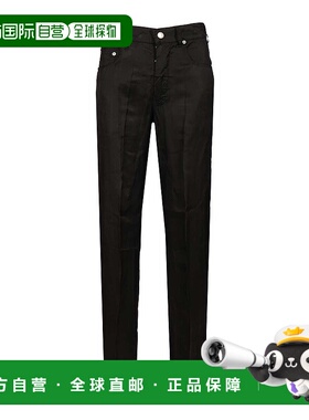 香港直邮RICK OWENS 女士休闲裤 RP02E4350K09 AW2025 黑色 腰带