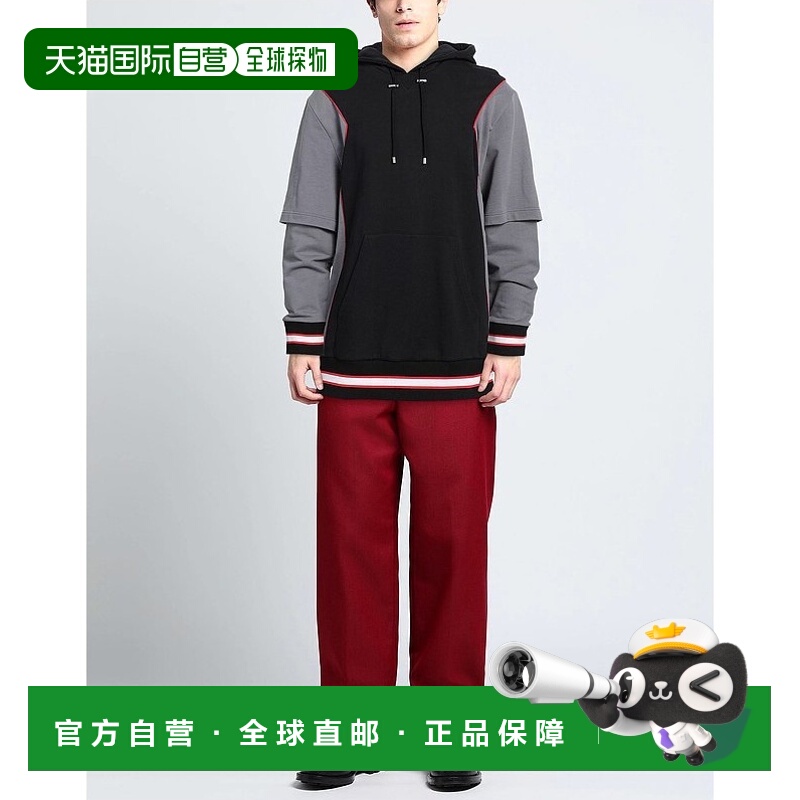 1h可退 香港直邮潮奢 Puma 彪马 男士 连帽运动衫 black黑色 舒适