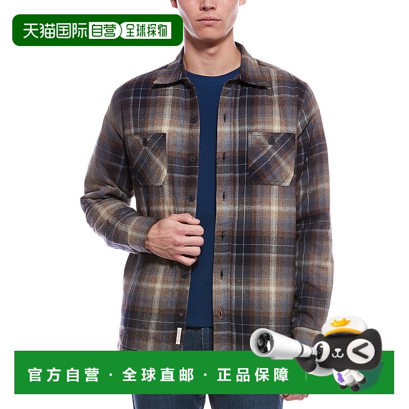 自营WEATHERPROOF VINTAGE Flannel Shirt Jacket - blue 美国奥