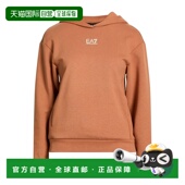 香港直邮潮奢 brown棕色 Ea7 1h可退 女士 连帽运动衫 舒适时尚