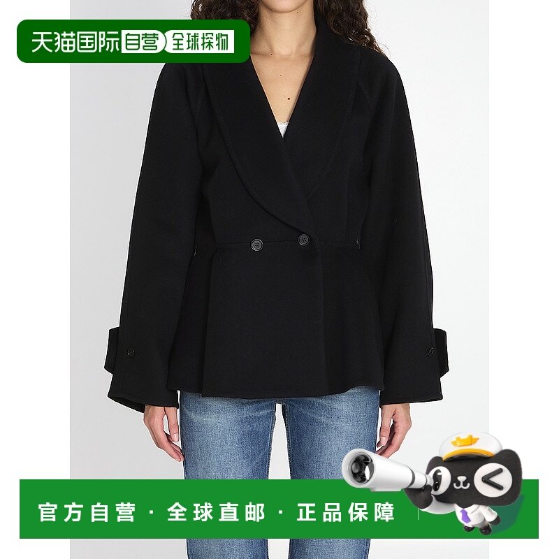 香港直邮CHLOÉ 女士大衣 CH25WMA70071001 AW2025 黑色 Black woo