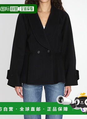 香港直邮CHLOÉ 女士大衣 CH25WMA70071001 AW2025 黑色 Black woo