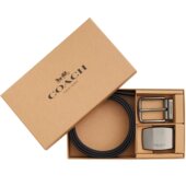 COACH 蔻驰男士 腰带牛皮针扣商务休闲皮带送男友礼物