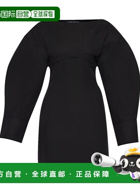 1h可退 香港直邮潮奢 Jacquemus 女士 JACQUEMUS 黑色连衣裙 243D