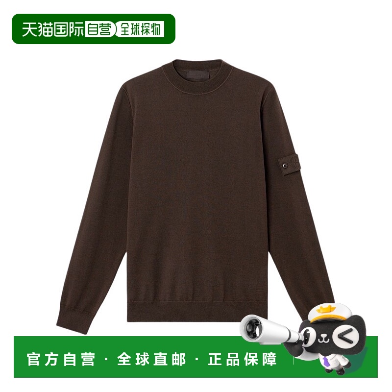 香港直邮Stone Island 罗纹饰边圆领毛衣 K2S155100074S00FC