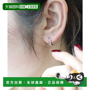 耳钉 1h可退 Time女士闪耀水钻一触式 Four 8505082 日本直邮Three