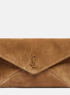 潮奢 Saint Laurent 圣罗兰 女士 Cassandre 大号绒面革手包