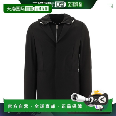 香港直邮GIVENCHY 男士夹克 BM30AU13SA001 AW2021 黑色 Windbrea