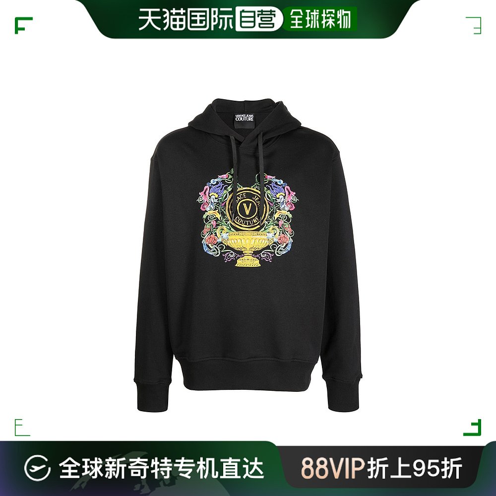 香港直邮VERSACE JEANS黑色男士卫衣/帽衫 74GAIF01CF01F-G89-封面