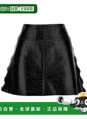 香港直邮Courreges 梯形多带半身裙 224CJU169VY0014a字裙