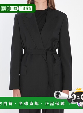 1h可退 香港直邮MaxMara 麦斯玛拉 女士 羊毛帆布西装外套 252104