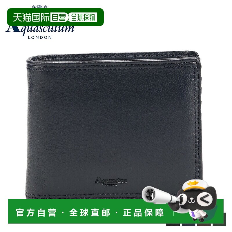 日本直邮AQUASCUTUM 钱包 Sutton 男士带零钱包 SUTTON AQ-WS001