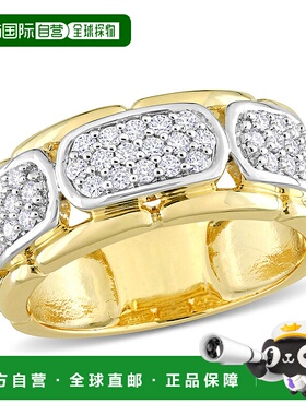 自营 Mimi & Max 4/5 克拉 TW Moissanite Station 男士戒指 2 色