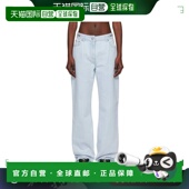 香港直邮潮奢 牛仔裤 versace 女士 1h可退 Skinny 范思哲 蓝色