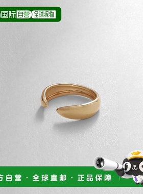 日潮跑腿COCOSHNIK 尖头开口戒指彩色宝石独特配饰