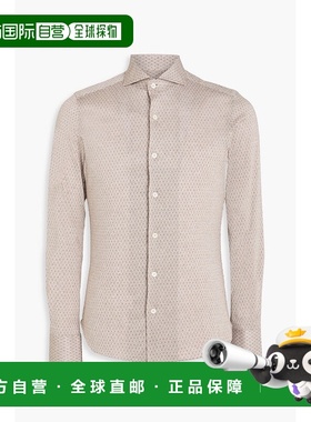 香港直邮Canali 康钠丽 男士 棉提花衬衫 LX56GN02689501