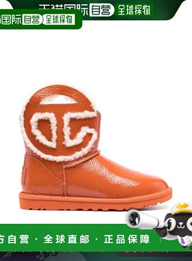 香港直邮Ugg 男士 UGG X TELFAR 徽标迷你靴子 1155790皮鞋经典