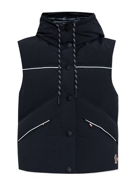 MONCLER 女士外套 J20981A00006595M6999 CO 黑色 无袖羽绒马甲