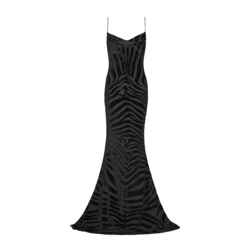 香港直邮BALMAIN 女士连衣裙 FF0RN300JL110PA AW2025 黑色 细肩​