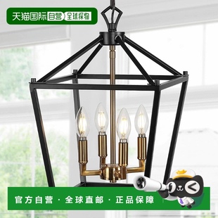 油擦青 灯泡灯笼金属 jonathan y宝塔 自营 LED 英寸 吊灯