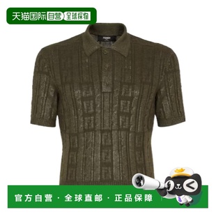 crov Men 香港直邮FENDI 徽标细节Polo衫