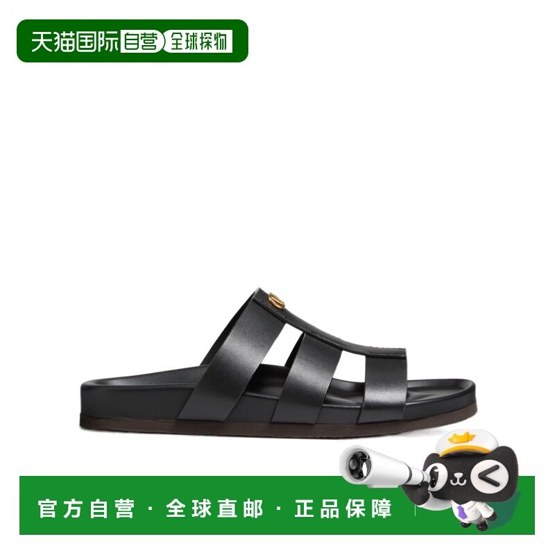 1h可退 香港直邮VALENTINO 男士 Studshield 小牛皮拖鞋 26SS,流行男鞋,其他凉鞋,淘宝优惠券,粉丝福利购,淘宝优惠卷