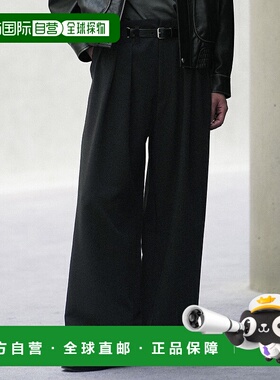 1h可退 日本直邮WYM LIDNM 男士三褶设计休闲宽松裤 WYpt1406