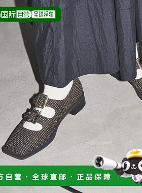 1h可退 日本直邮GRISE 女士宽方头双饰扣玛丽珍鞋 易穿脱设计 251