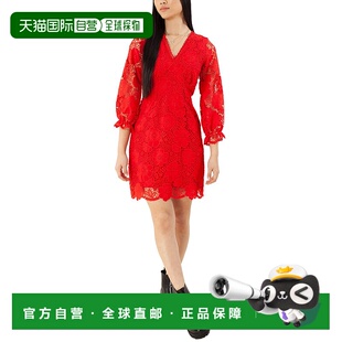 红色 Bob迷你连衣裙 美国奥莱直发包臀裙 Hale 自营