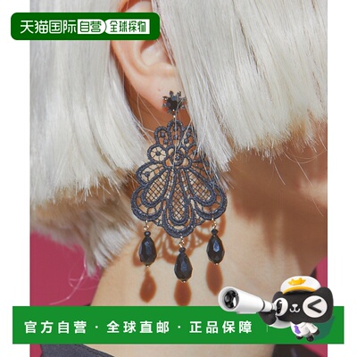 1h可退 日本直邮manana suerte 女士 蕾丝×水钻耳饰 VLYHS254006