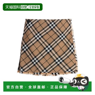 8095396 浅棕色 Check ble 香港直邮BURBERRY wool 女士半身裙