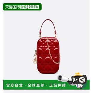欧洲直邮Christian Dior克里斯汀 迪奥Lady Dior手提包红色耐磨
