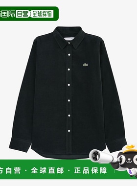 韩国直邮LACOSTE (女装）25FW 深绿色柔软灯芯绒衬衫 CF436E-55N