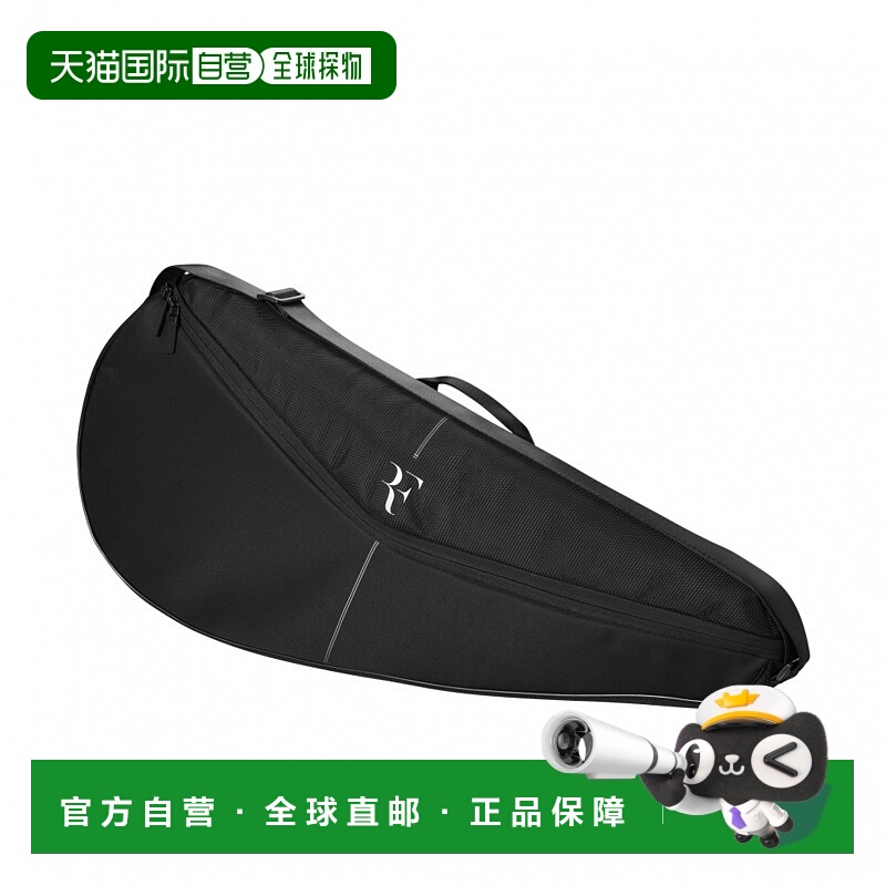 日潮跑腿Wilson 威尔胜 RF 球拍套 黑色斜挎包单肩包手提包球包