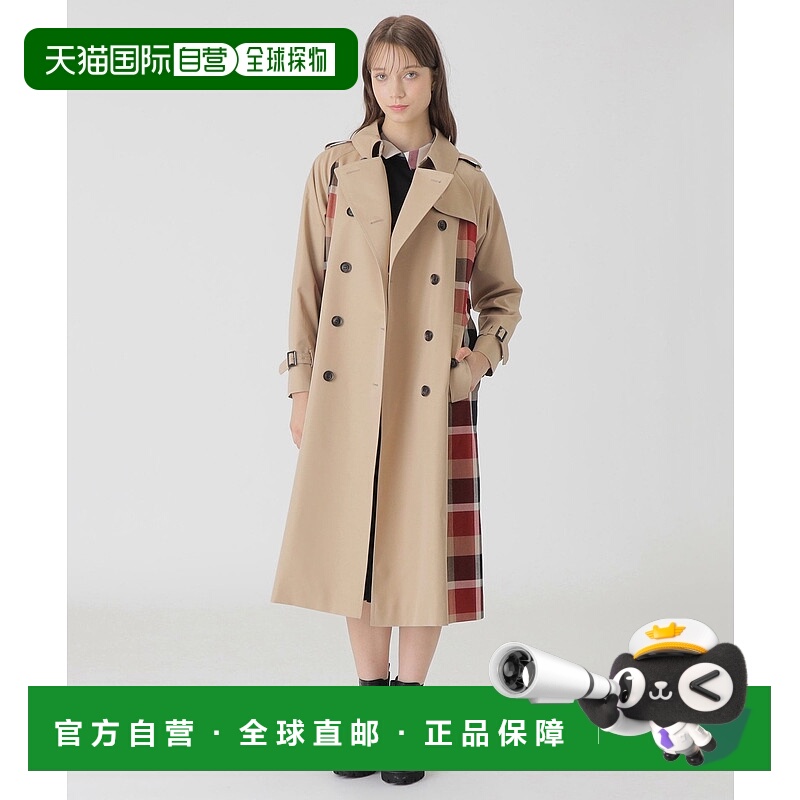 1h可退 日本直邮BLUE LABEL CRESTBRIDGE 女装 光感棉质拼接双排