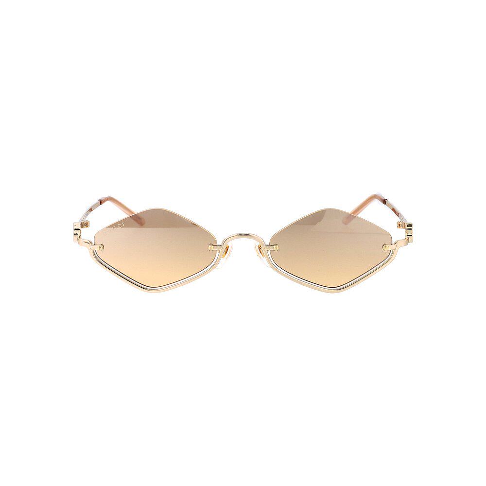 GUCCI 女士眼镜 GG1604S003 AW2024 黄色 几何框太阳镜