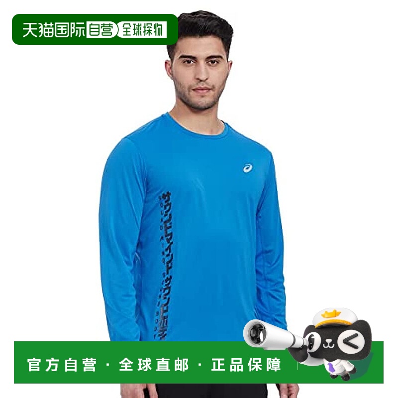 【日本直邮】ASICS 跑步服 长袖衬衫 2011B874 男士 XS号亚瑟士