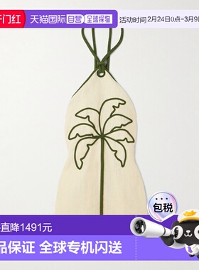 1h可退 香港直邮FARM RIO 女士 嵌花亚麻挂脖迷你连衣裙 344850L0