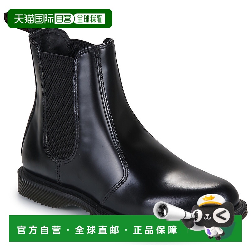 欧洲直邮Dr．Martens  男女鞋 秋冬2025 靴子 Flora Boot Blk Smo