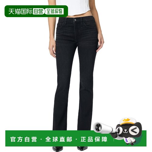 自营hudson jeansHudson牛仔裤Blair高腰靴，带翻盖牛仔裤-蓝色