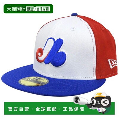 日本直邮New Era MLB COOP WOOL 59FIFTY 棒球帽 棉羊毛混纺 白红