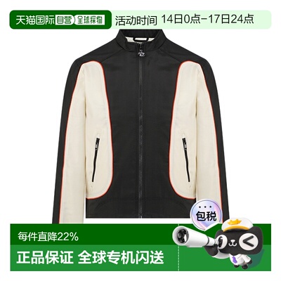 香港直邮DIESEL SS26 J-BLINK 拼色拉链长袖夹克 外套 黑白拼色